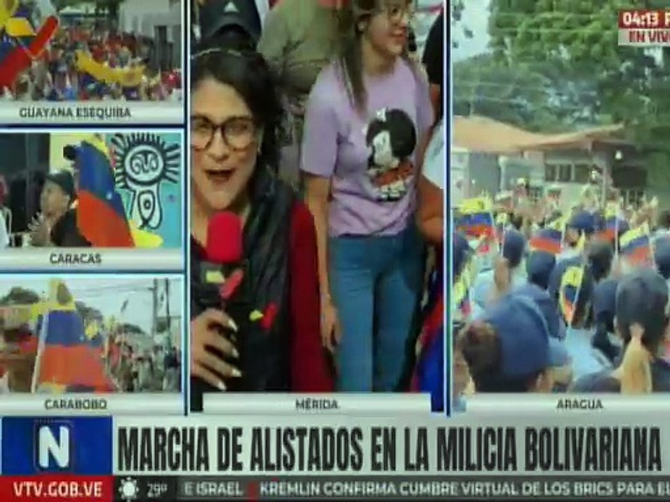 Mérideños se movilizan demostrando su compromiso con la soberanía nacional