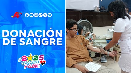 Avanza campaña solidaria de donación de sangre en la Universidad Casimiro Sotelo, Managua