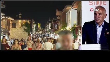 Bakan Ersoy: "Antalya’ya gelen ziyaretçi sayısı 11,7 milyona ulaştı"