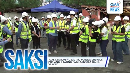 Pagtatayo sa Ortigas station ng Metro Manila Subway, itinuloy na matapos ang 2 taong pagkaantala dahil sa isyu ng right of way | Saksi