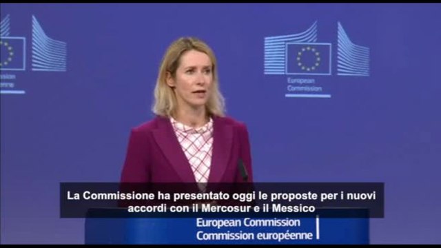 Ue, presentato accordo per scambi commerciali con paesi Mercosur