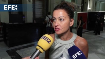 Sira Rego se compromete a trabajar en el Gobierno por el embargo de armas a Israel