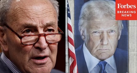 'Have We Ever Had A President So Pathetic?': Chuck Schumer Torches Banners Of Trump's Face Across DC