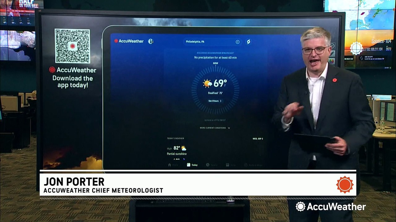 Accessing health-related forecasting with the free AccuWeather app