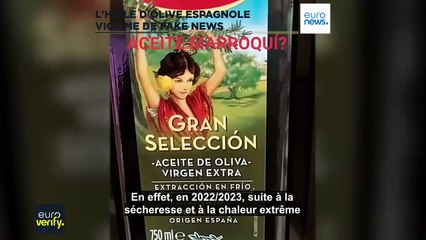 Huile marocaine, retrait des marchés : en Espagne, l'huile d'olive victime de plusieurs fakes news
