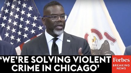 Chicago Mayor Brandon Johnson Insists City Has 'Done Everything In Our Power' To Stop Violent Crime