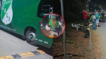Así fue el accidente con el bus del Deportivo Cali donde falleció un hincha
