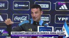 Scaloni casi rompe en llanto al hablar de Messi