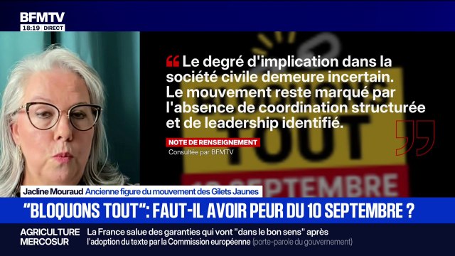 Bloquons tout: Je crois que le mouvement du 10 septembre aura beaucoup plus d'ampleur que celui des Gilets Jaunes , espère Jacline Mouraud, ancien figure du mouvement des Gilets Jaunes