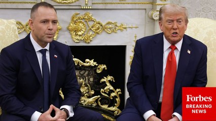 Trump Takes Multiple Questions From Reporters During Meeting With Poland President