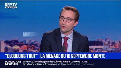 Mobilisation du 10 septembre: "Le 8 on va faire tomber Bayrou, le 10 on va essayer de faire tomber Macron", affirme Antoine Léaument, député LFI de l'Essonne