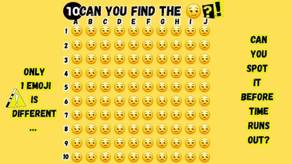 Can you find the different emoji? (P.3) 😏