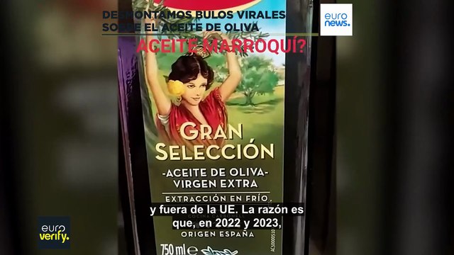 Euroverify: ¿Está hecho el aceite de oliva español con aceitunas marroquíes?