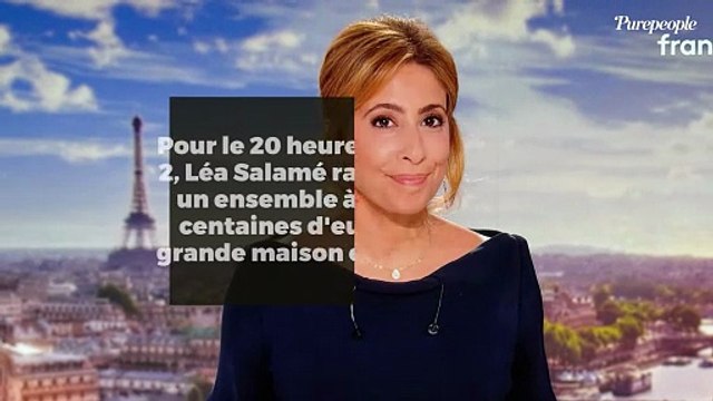 Pour le 20 heures de France 2, Léa Salamé rayonne avec un ensemble à plusieurs centaines d'euros d'une grande maison européenne