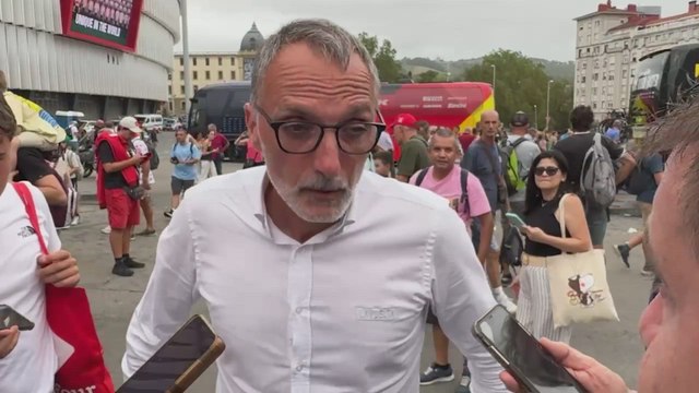 KIKO GARCÍA, director técnico de LA VUELTA, tras la SUSPENSIÓN de la ETAPA de BILBAO por las MANIFESTACIONES PRO PALESTINA