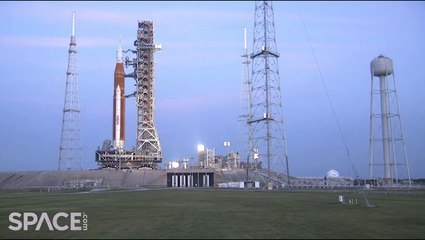 TimeLapse Of NASA's Artemis 1 Moon Rocket Being Moved To Launch Pad