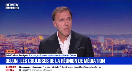 Succession d'Alain Delon: toute la famille "accepte une médiation", indique maître Christophe Ayela, avocat et exécuteur testamentaire d'Alain Delon
