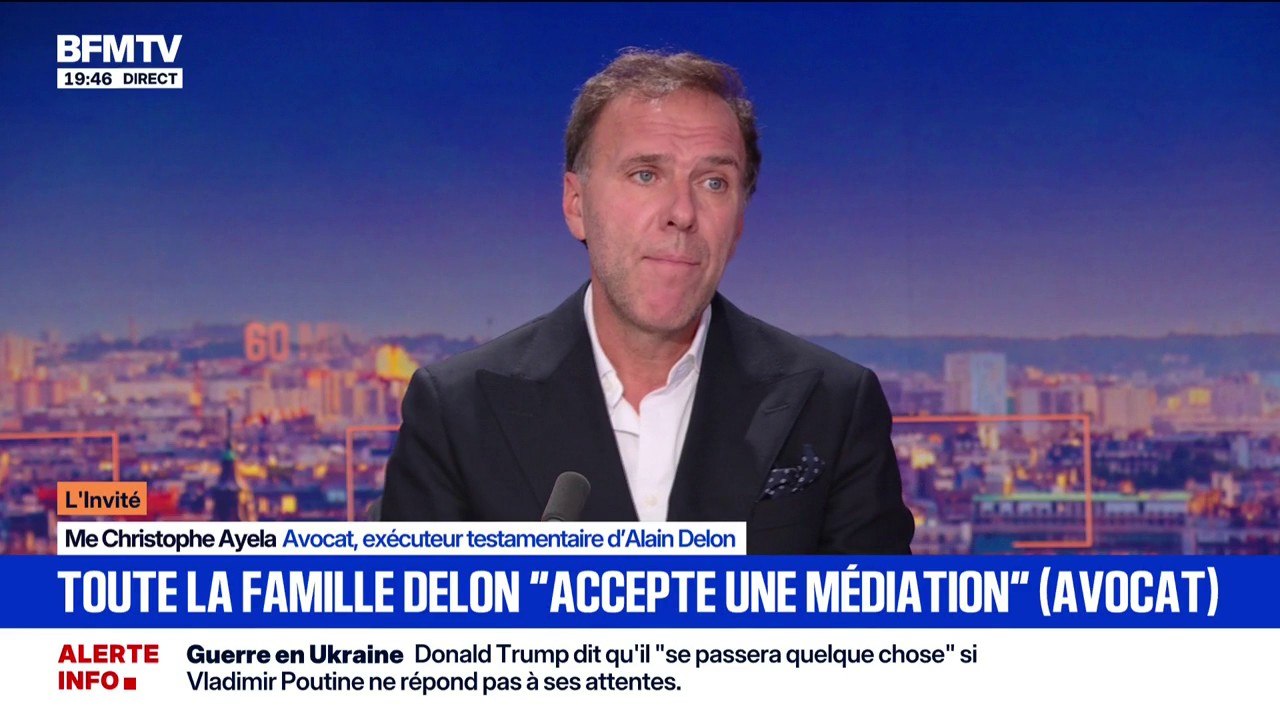 Succession d'Alain Delon: concernant Ari Boulogne, "il faudra faire la place pour un quatrième", souligne maître Christophe Ayela, avocat et exécuteur testamentaire d'Alain Delon