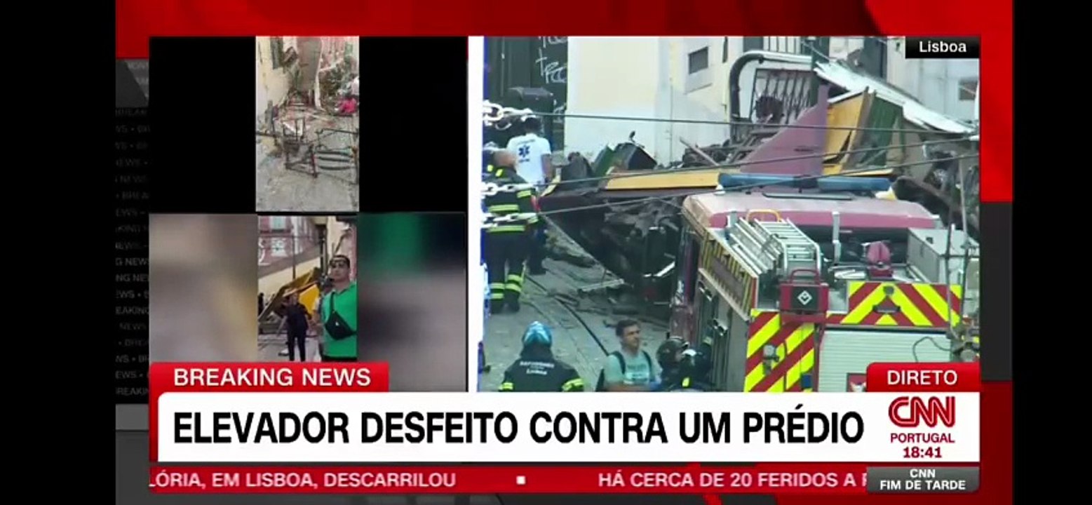Portugal : Le célèbre funiculaire de la ville de Lisbonne a déraillé faisant plusieurs morts et au moins une vingtaine de blessés