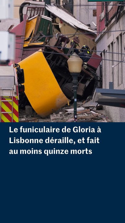 Le funiculaire de Gloria à Lisbonne a déraillé