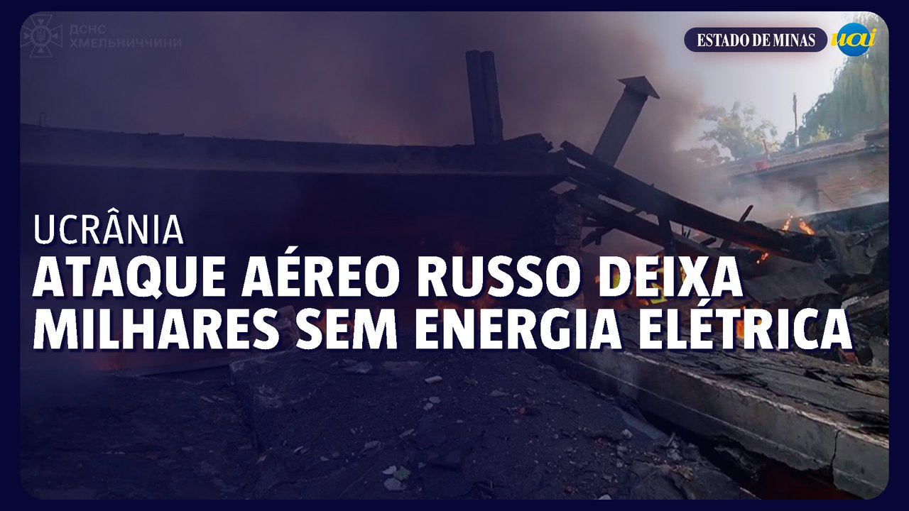 Ataque aéreo russo deixa milhares sem energia elétrica na Ucrânia