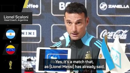 Messi's potential final match in Argentina will be 'special and emotional' - Scaloni