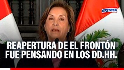 Dina Boluarte: "Pensar en DD.HH. es también pensar en cómo están hacinados los que están privados de su libertad"