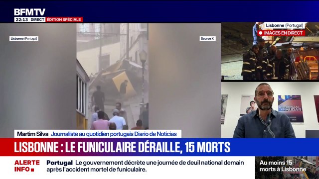 Funiculaire de Lisbonne: Demain sera un jour de deuil national , indique Martim Silva, journalitse au quotidien portugais Diario de Noticias