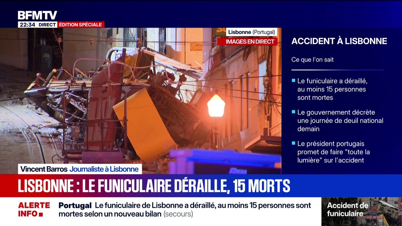 Funiculaire de Lisbonne: "On ne se souvient pas de pire accident", confie Martim Silva, journalitse au quotidien portugais Diario de Noticias