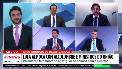 Tentativa de paz? Lula almoça com Alcolumbre e ministros do União