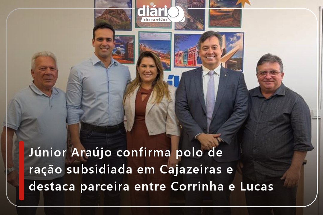 Júnior Araújo confirma polo de ração subsidiada...