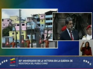Jefe de Estado extiende sus felicitaciones a China por los 80 años de la victoria contra el fascismo