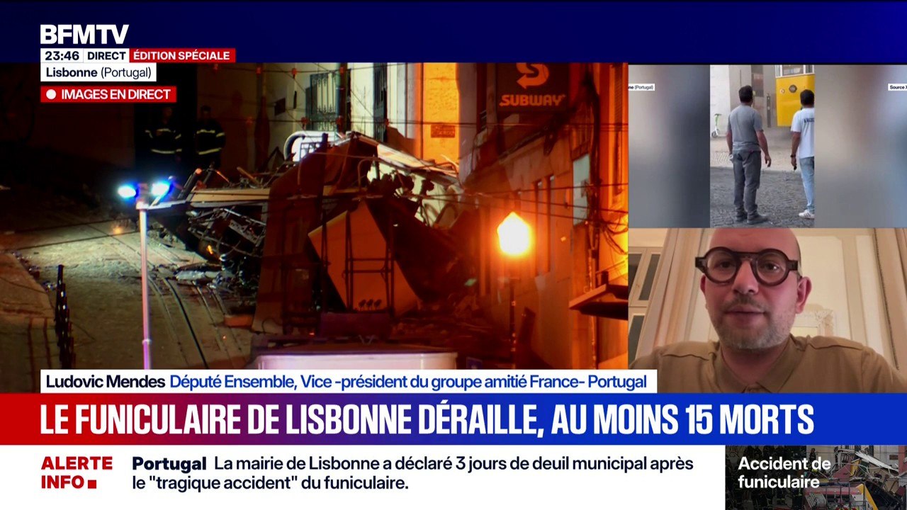 Accident au Portugal: "Quand on va à Lisbonne, le funiculaire est un passage obligatoire", indique Ludovic Mendes, député Ensemble et vice-président du groupe amitié France-Portugal