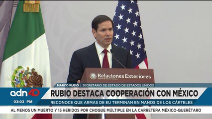 Marco Rubio reconoce que armas de EE.UU. están en manos de cárteles y que ya hay acciones