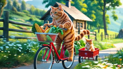 Kitten Nurses Mama Cat Back to Health with Bandages, Love, and a Warm Meal 🐾🍲