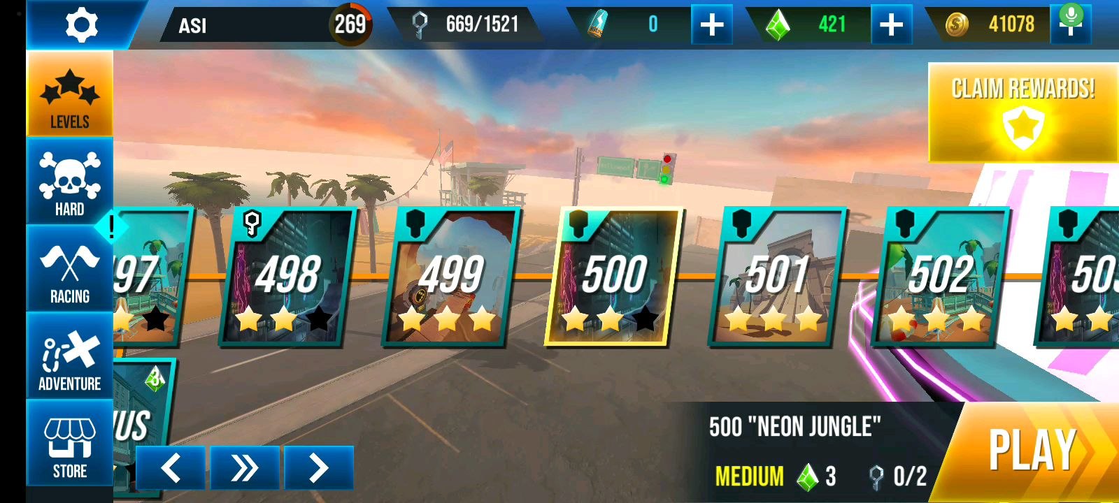 Stunt Car Extreme Level 500 "NEON JUNGLE"