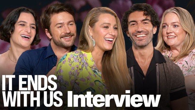 'It Ends With Us' Interviews With Blake Lively, Justin Baldoni, Jenny Slate, Brandon Sklenar & More