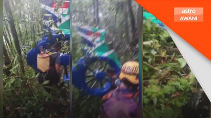 Helikopter bawa lapan individu terhempas di Kalimantan Selatan