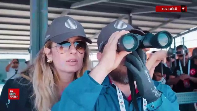 Sanayi ve Teknoloji Bakanı Mehmet Fatih Kacır, Tuz Gölü’nde TEKNOFEST roket yarışmasında fırlatma anlarını paylaştı