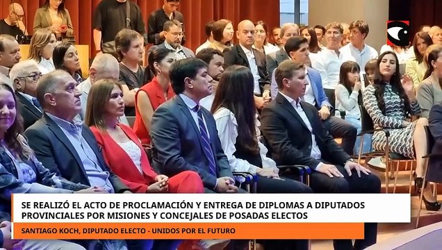 Proclamación y entrega de diplomas a diputados provinciales y concejales de Posadas electos