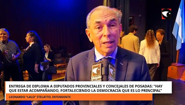 El intendente de Posadas acompañó la entrega de diploma a diputados provinciales y concejales