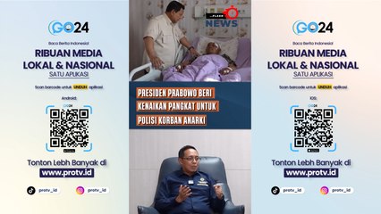 Presiden Prabowo Beri Kenaikan Pangkat untuk Polisi Korban Anarki