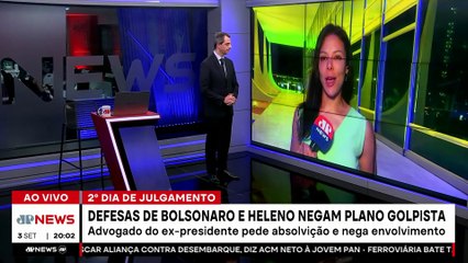 2º DIA DE JULGAMENTO DO 8 DE JANEIRO: DEFESA DE BOLSONARO NEGA GOLPE - JORNAL JOVEM PAN - 03/09/2025
