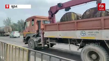 સુરતમાં કેદીઓ ભરેલી પોલીસ બસનો થયો અકસ્માત, પછી...