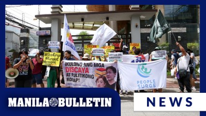 Environmental group storms Discaya-owned St. Gerrard Construction office in Pasig City