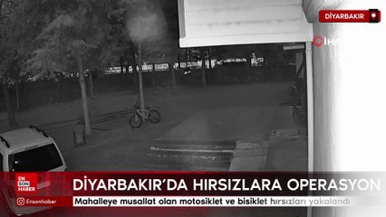 Diyarbakır'da mahalleye musallat olan motosiklet ve bisiklet hırsızları yakalandı