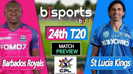 CPL 2025 | Barbados Royals vs St Lucia Kings 24th T20I Match Preview |