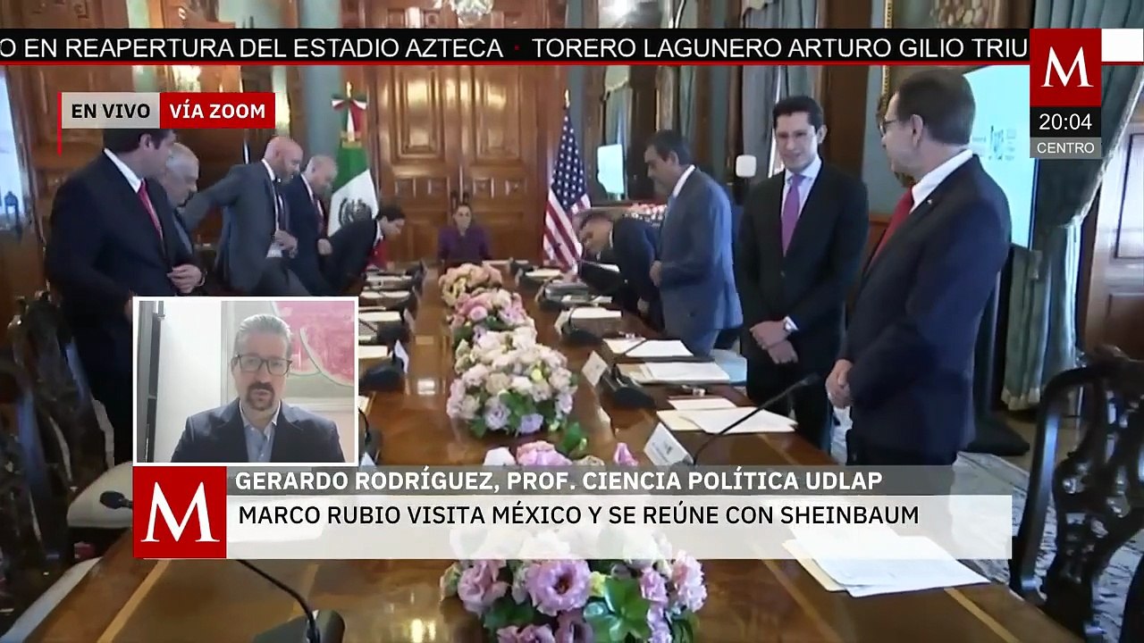 ¿Qué se vio de la reunión de Marco Rubio con Claudia Sheinbaum?