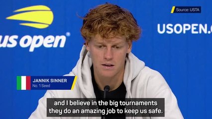 Sinner happy with stadium security despite bizarre fan incident