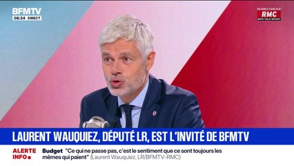 Budget: Laurent Wauquiez (LR) propose "de fusionner toutes les aides sociales, dans une seule aide sociale plafonnée à 70% du Smic"